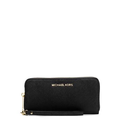 michael kors jet set large phone wristlet|Jet Set Large Logo Wristlet .